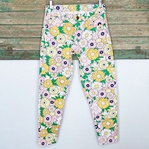 ModCloth Retro Daisy Pant High Rise Size Small